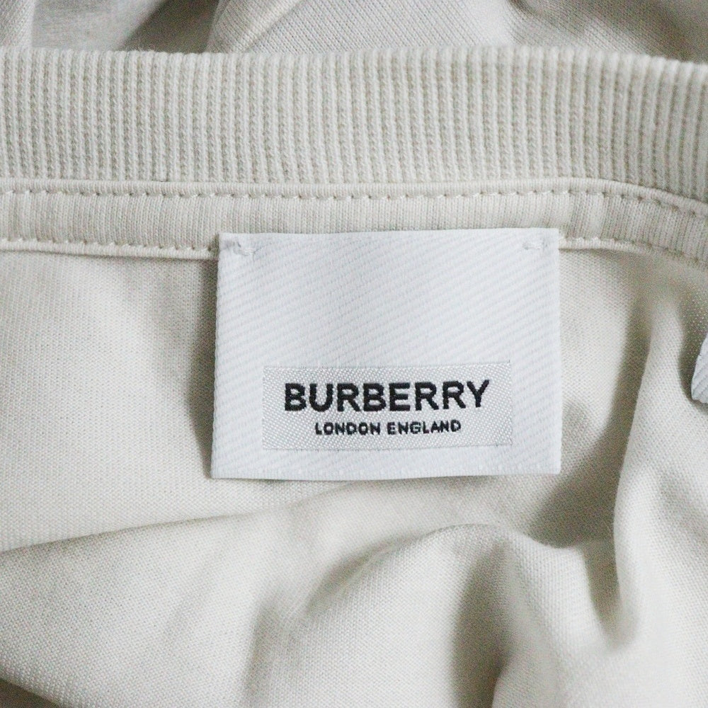 BURBERRY(バーバリー) 22SS エンボスロゴ オーバーサイズ半袖 Tシャツ 8050732 アイボリー