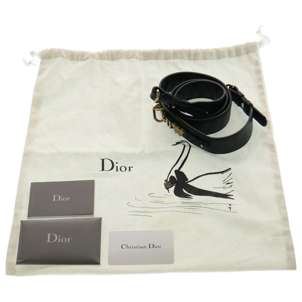Christian Dior(クリスチャンディオール) マイレディデオール スモール カナージュ ブラック ラムスキン 2wayハンドバッグ ショルダーバッグ ゴールド金具