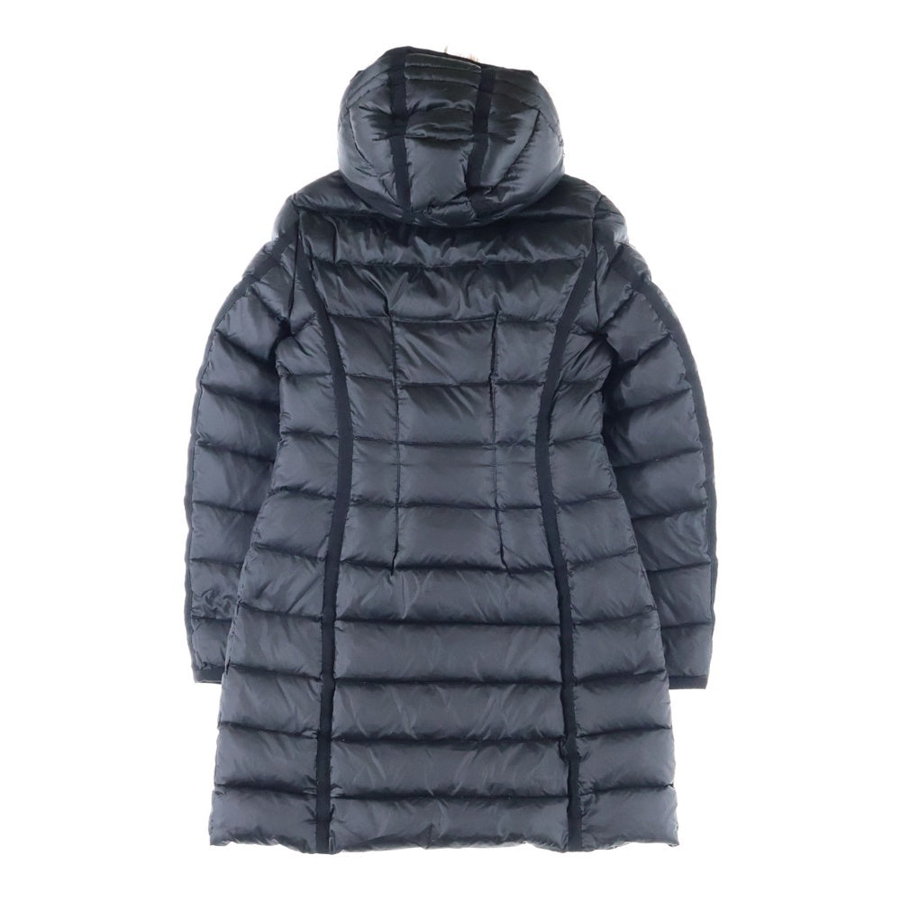 MONCLER(モンクレール) 21AW HERMIFUR エルミファー フーデッド ジップアップ ダウン ロング ジャケット コート ブラック レディース G20931C51601 53048
