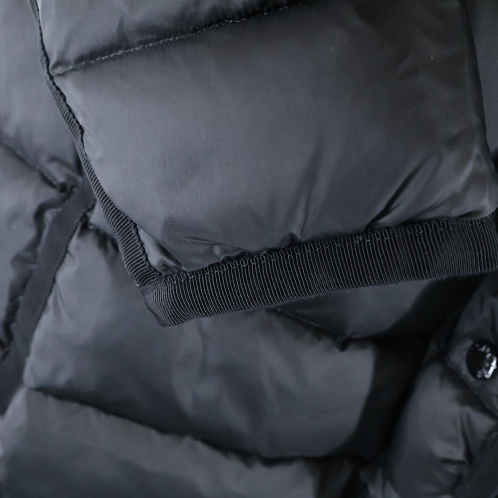 MONCLER(モンクレール) 21AW HERMIFUR エルミファー フーデッド ジップアップ ダウン ロング ジャケット コート ブラック レディース G20931C51601 53048