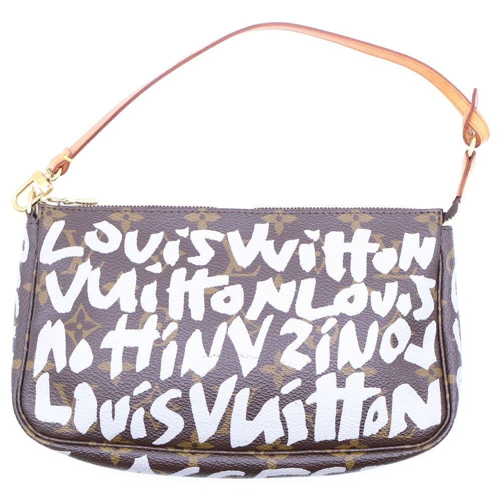 LOUIS VUITTON(ルイヴィトン) グラフィティ アクセソワール ハンドバッグ ブラウン PVCレザー M92192