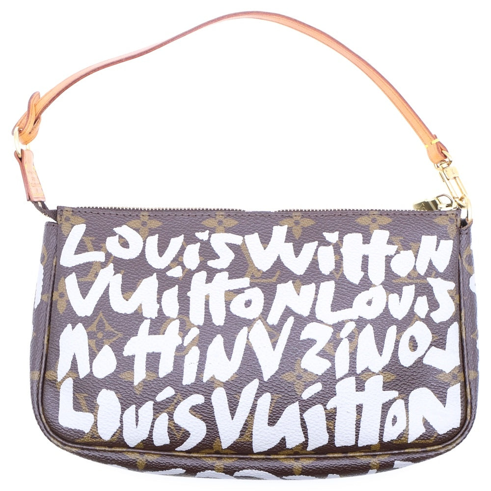LOUIS VUITTON(ルイヴィトン) グラフィティ アクセソワール ハンドバッグ ブラウン PVCレザー M92192