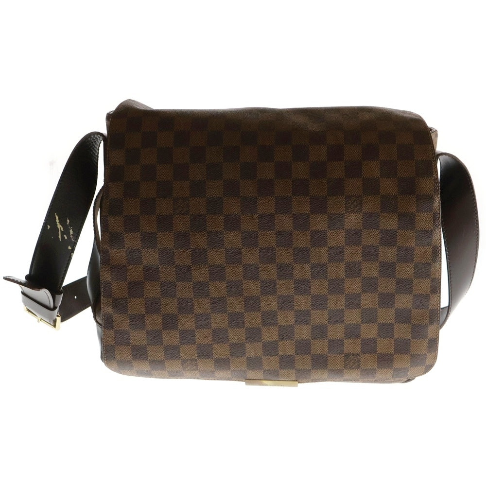 LOUIS VUITTON(ルイヴィトン) ダミエ バスティーユ ショルダーバッグ メッセンジャーバッグ ブラウン レザー×PVC ブラウン N45258