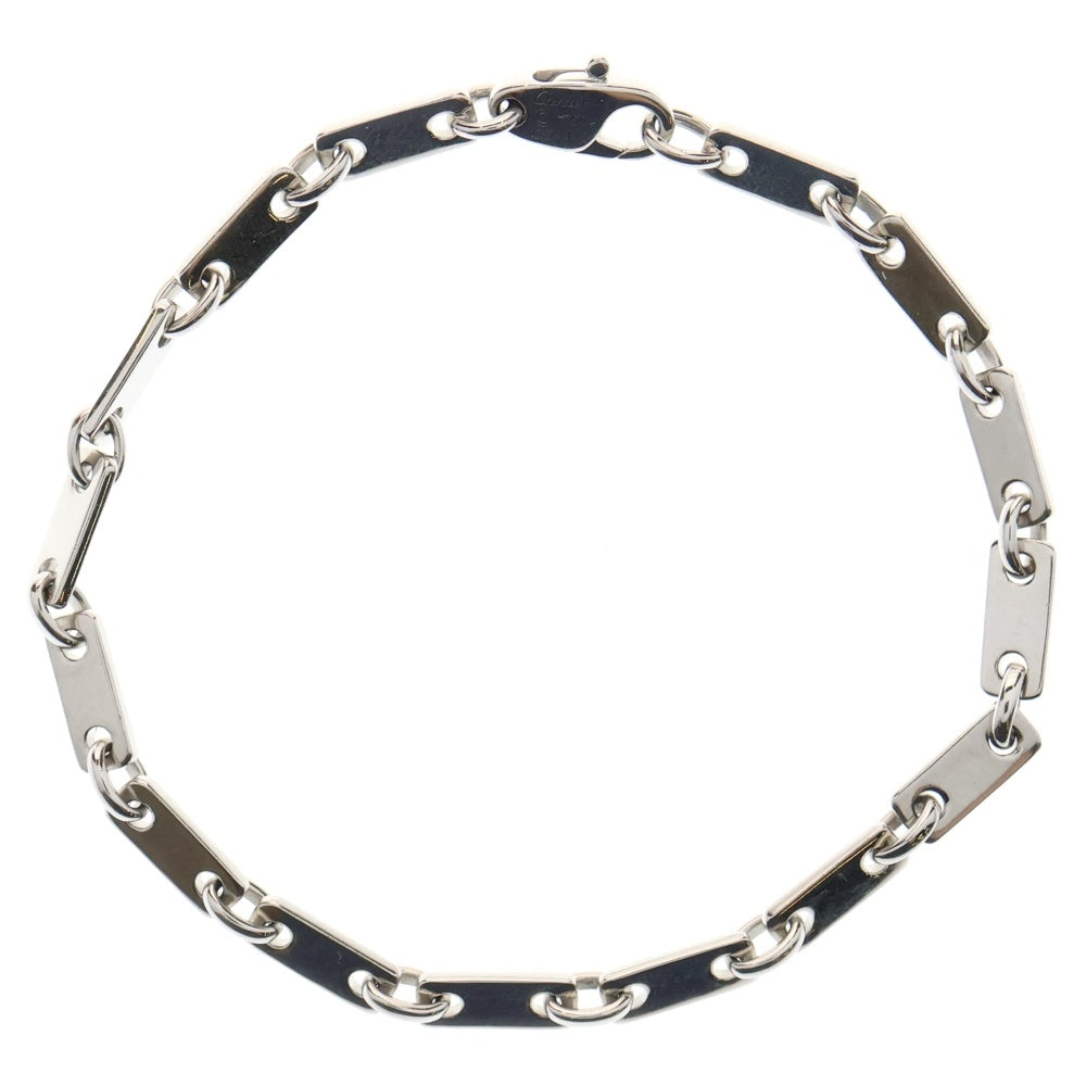 Cartier(カルティエ) フィガロ ラージ チェーンブレスレット K18WG ホワイトゴールド