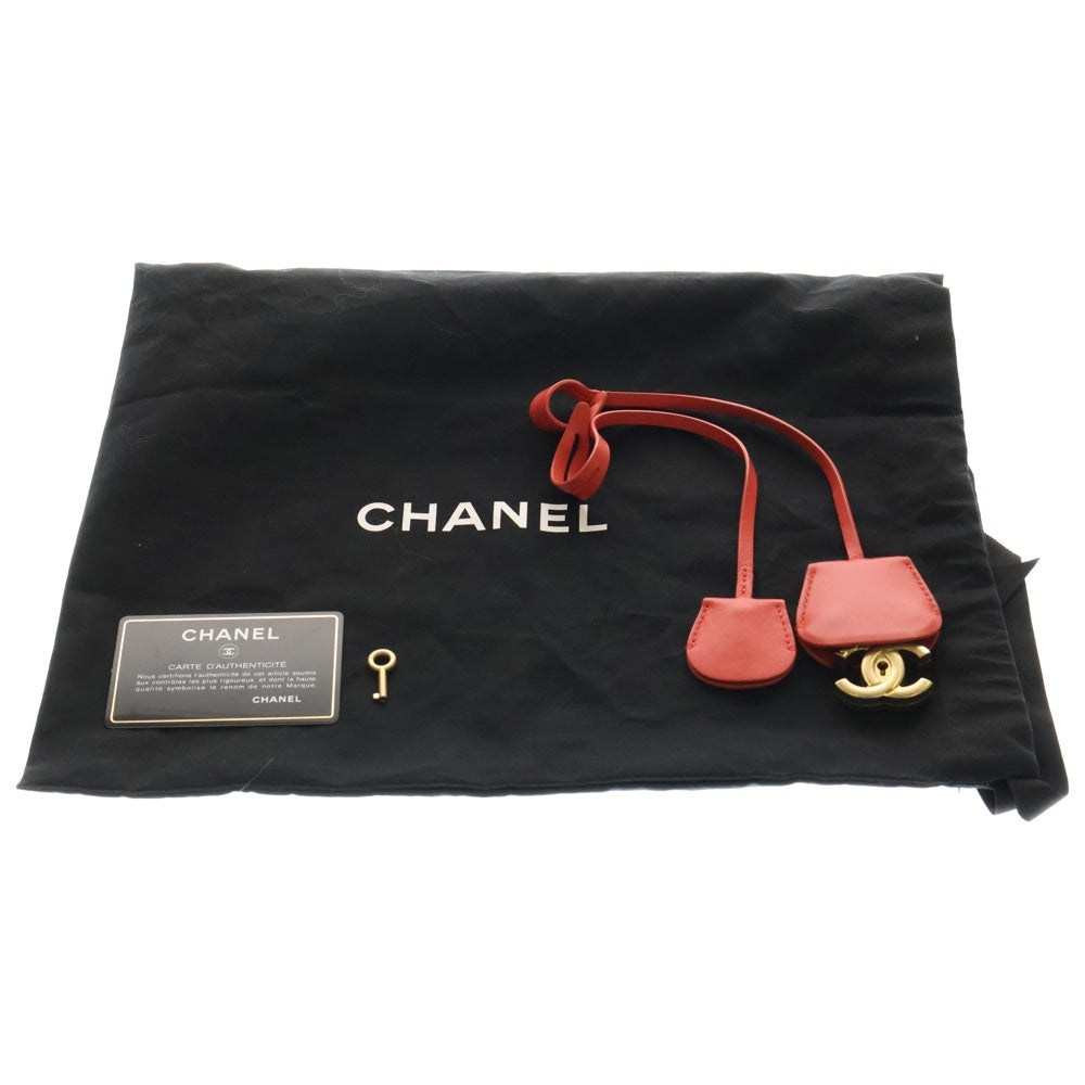 CHANEL(シャネル) ココマーク マトラッセ CCフィリグリー キャビアスキン 2WAY レザーハンドバッグ チェーンショルダーバッグ レッド レディース A93342