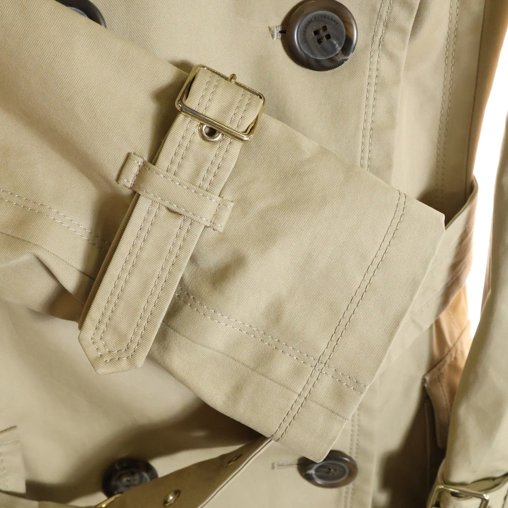 BURBERRY(バーバリー) 裏地ノバチェック総柄 コットン トレンチ ロング コート ベージュ FR526-125-40