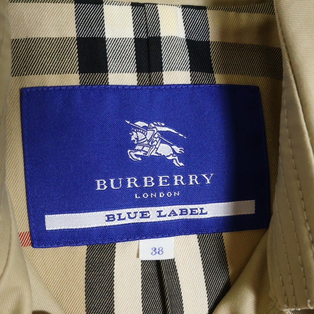 BURBERRY(バーバリー) 裏地ノバチェック総柄 コットン トレンチ ロング コート ベージュ FR526-125-40