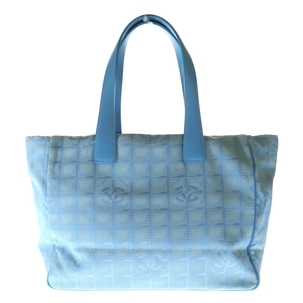 CHANEL(シャネル) ニュートラベルライン ハンドバッグ トートバッグ ライトブルー レザー