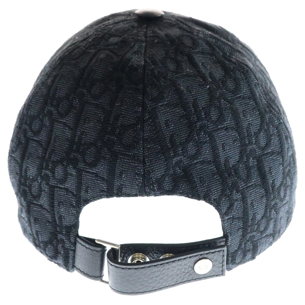 DIOR(ディオール) オブリーク コットンジャカード キャップ 帽子 ブラック M