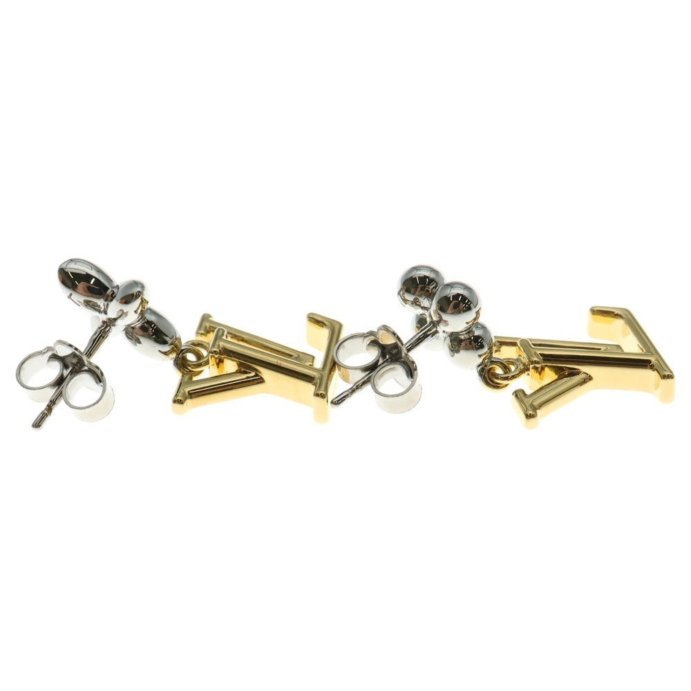 LOUIS VUITTON(ルイヴィトン) ピアス・パンダント LVアイコニックフラワー ピアス ゴールド×シルバー GP メタル M01287 アクセサリー レディース
