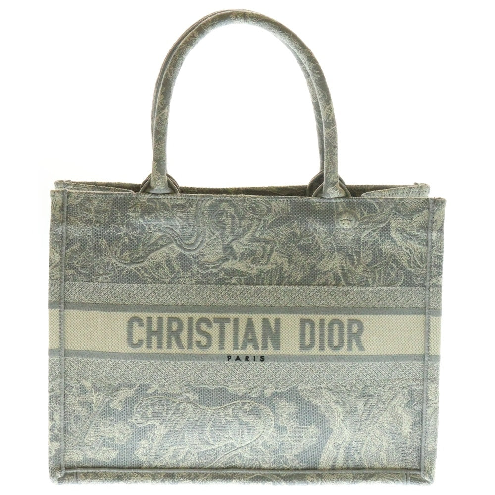 DIOR(ディオール) BOOK TOTE オブリーク エンブロイダリー ブックトート バッグ グレー