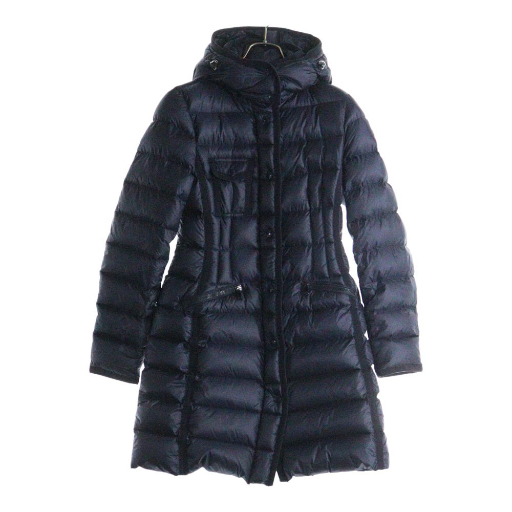 MONCLER(モンクレール) 16AW HERMINE エルミンヌ フーデッド ロングダウンジャケット コート ネイビー レディース B20934930005 53048