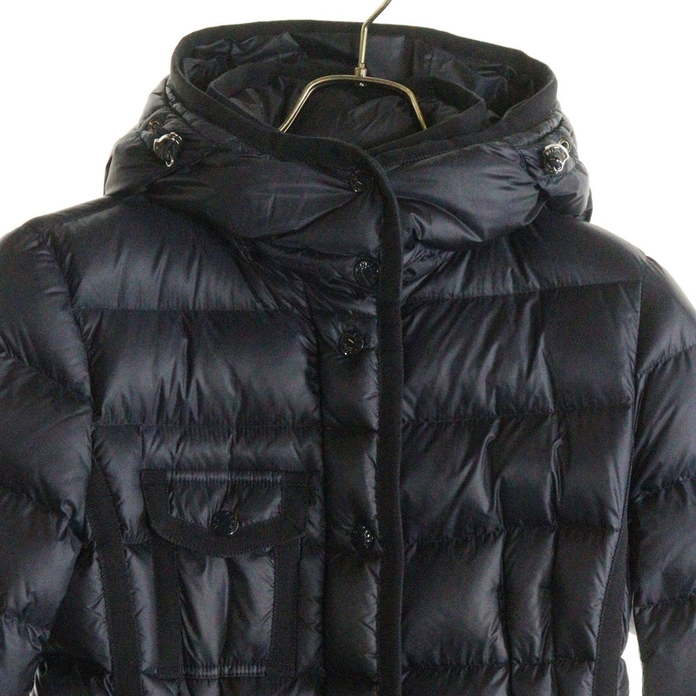 MONCLER(モンクレール) 16AW HERMINE エルミンヌ フーデッド ロングダウンジャケット コート ネイビー レディース B20934930005 53048