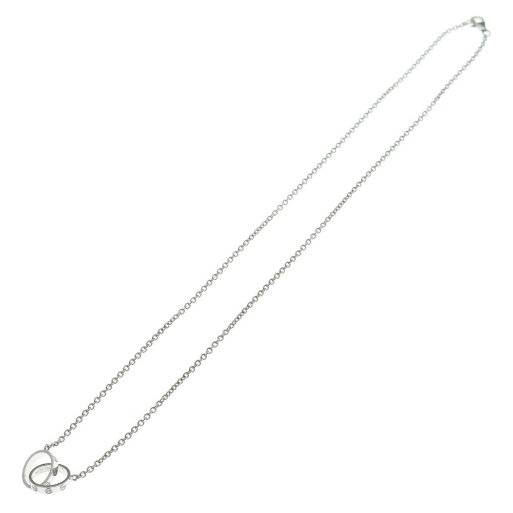 Cartier(カルティエ) ベビーラブ チェーンネックレス ペンダント Au750WG ホワイトゴールド レディース