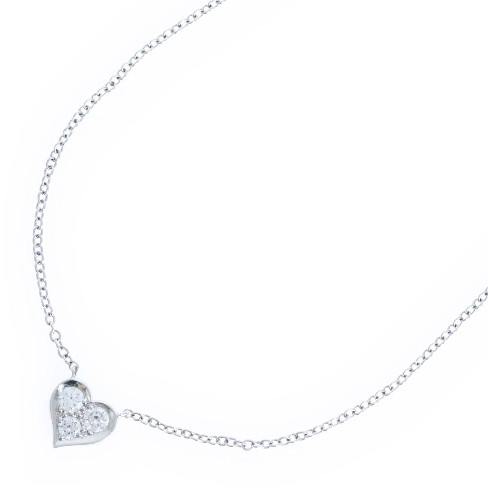 TIFFANY&Co(ティファニー) センチメンタルハート ネックレス ダイヤモンド プラチナ 3PD Pt950 ジュエリー アクセサリー
