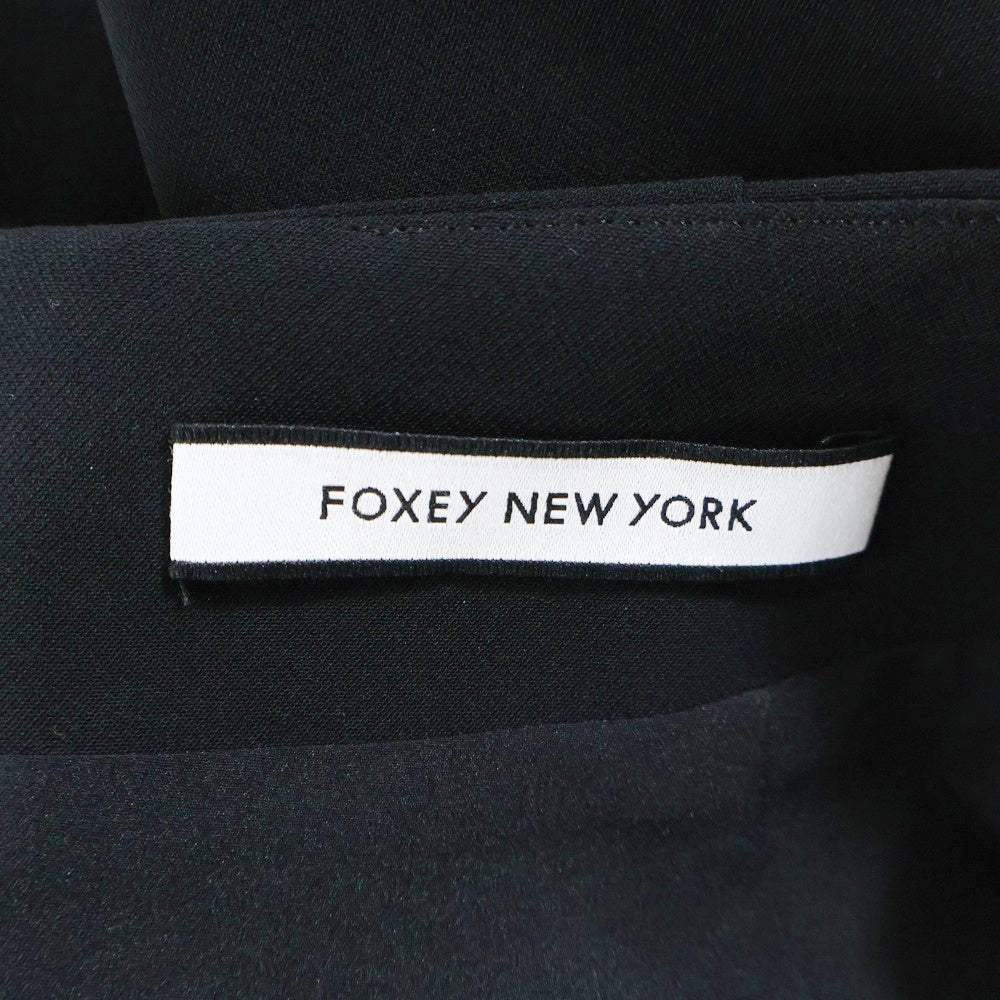 FOXEY(フォクシー) ボタンデザイン ミディアム スカート ブラック レディース 36604-NSSFI107L-2