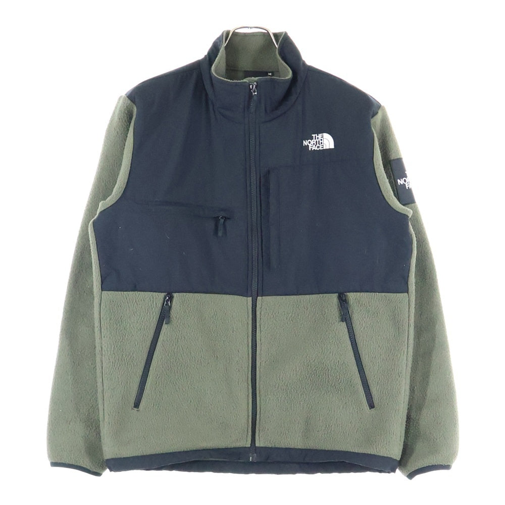 THE NORTH FACE(ザノースフェイス) DENALI JACKET ロゴパッチ付ナイロンフリースジャケット ブルゾン ブラック/カーキ NA72051