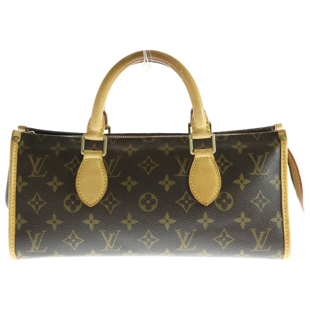 LOUIS VUITTON(ルイヴィトン) モノグラム ポパンクールPM ハンドバッグ ミニバッグ ブラウン ゴールド金具 レザー×PVC M40009