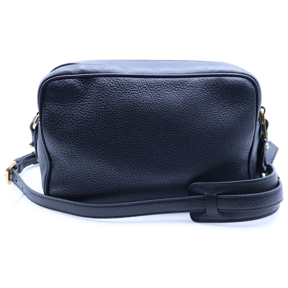 PRADA(プラダ) ヴィッテロダイノレザー ショルダーバッグ ブラック ゴールド金具 レザー 1BH082