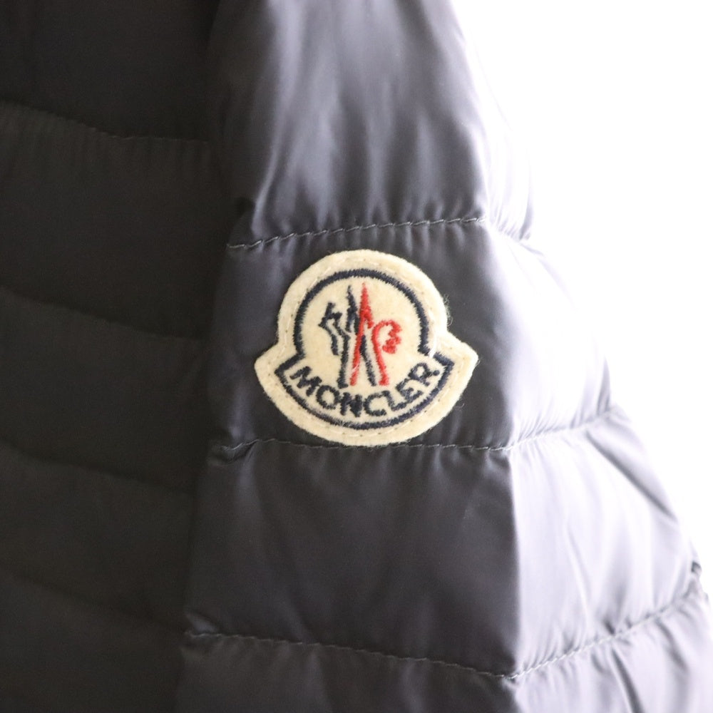 MONCLER(モンクレール) BARBEL バーベル フーデッド ジップアップ ライト ダウン ロング ジャケット コート ネイビー レディース 510934931299 53048