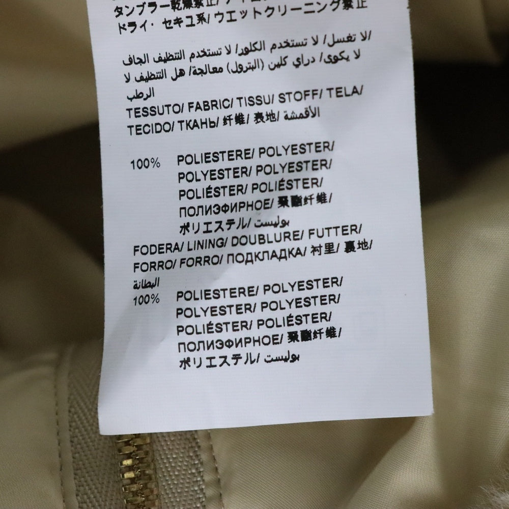 TATRAS(タトラス) BARBRA バルブラ ボア スタンドカラー ジップアップ ジャケット ブルゾン ゴールド金具 ベージュ レディース LTAT24A4903-L