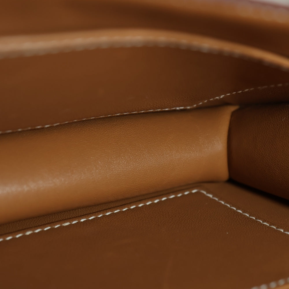 HERMES(エルメス) コンスタンスエラン エプソン レザーショルダーバッグ ゴールド金具 ブラウン W刻印