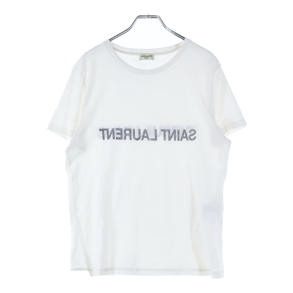 SAINT LAURENT PARIS(サンローランパリ) リバースロゴ ショートスリーブTシャツ ホワイト #53 663278