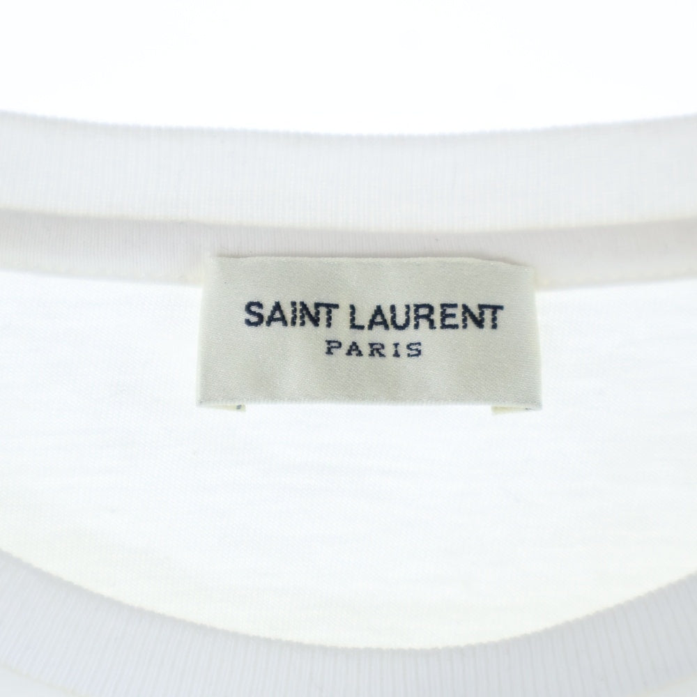 SAINT LAURENT PARIS(サンローランパリ) リバースロゴ ショートスリーブTシャツ ホワイト #53 663278
