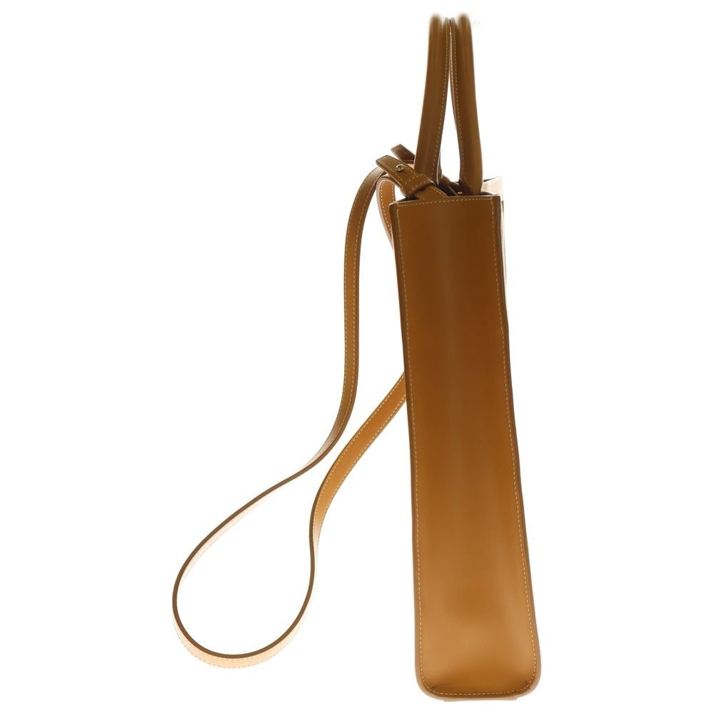 CELINE(セリーヌ) バーティカルカバ 2WAYバック トートバッグ ハンドバッグ ショルダーバッグ キャンバス×レザー ブラウン×アイボリー
