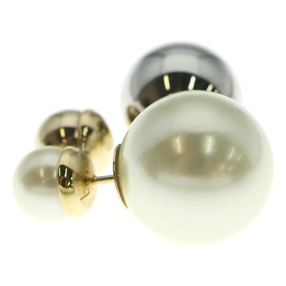 DIOR(ディオール) トライバル パールモチーフピアス ホワイト×シルバー×ゴールド