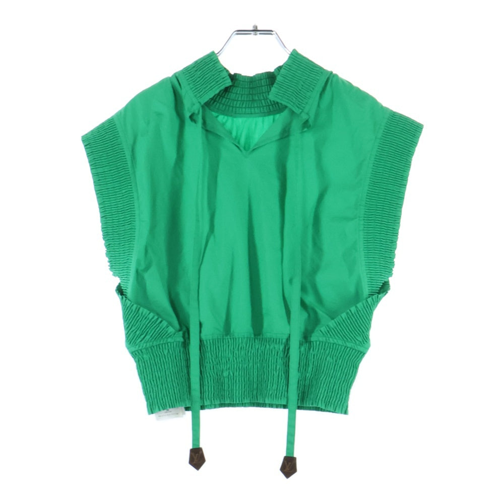 LOUIS VUITTON(ルイヴィトン) 23SS ラッフル トリム ノースリーブ プルオーバー ブラウス グリーン レディース RW231B XKG FOTO40