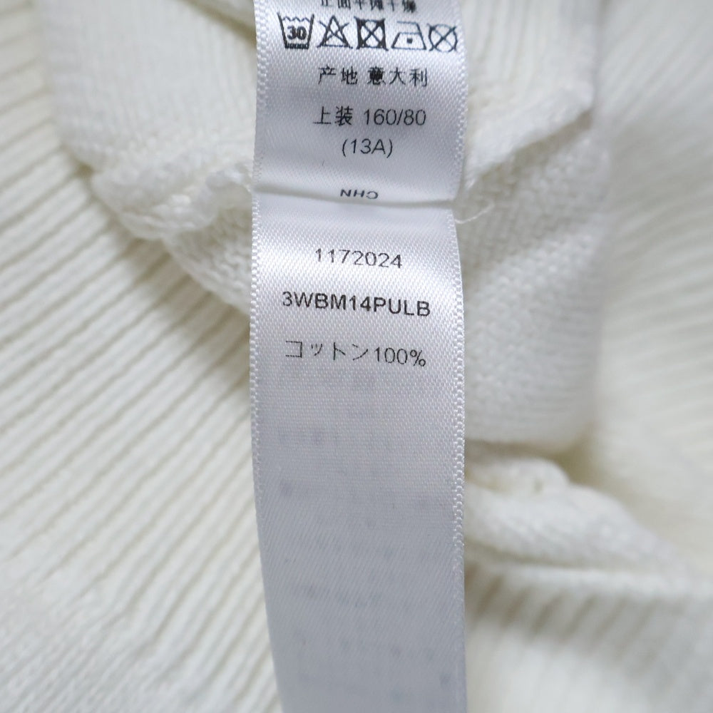 DIOR(ディオール) マリニエール ロゴ コットン クルーネック ロングスリーブ プルオーバー 長袖ニット セーター ホワイト レディース 3WBM14PULB