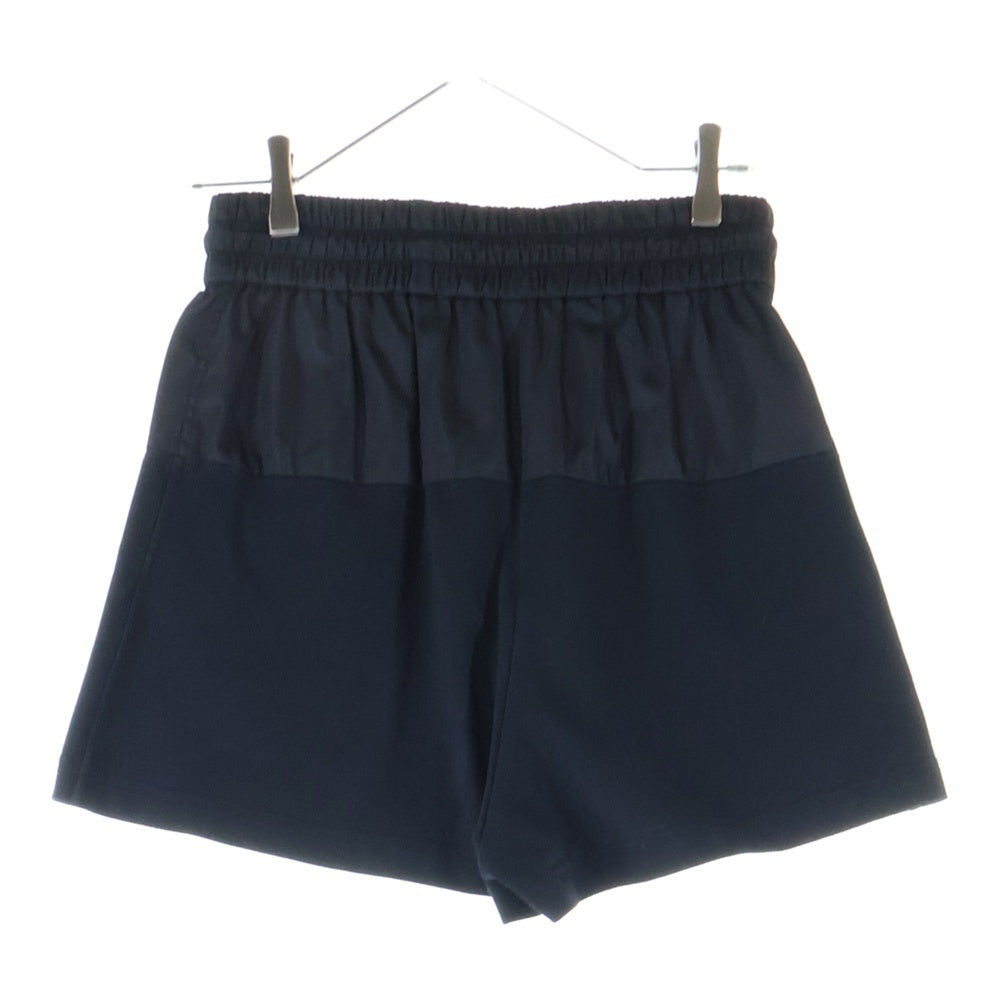 PRADA(プラダ) 21SS RE-NYLON リナイロン トライアングルロゴプレート コットン切り替え ドローストリング ショート ハーフパンツ レディース 132353