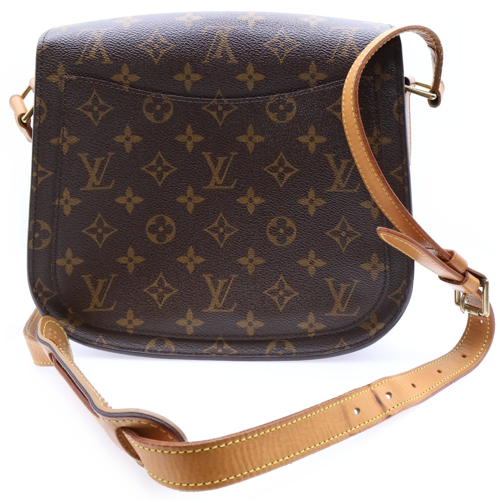 LOUIS VUITTON(ルイヴィトン) サンクルー モノグラム PVC レザー プッシュロック ショルダーバッグ ゴールド金具 ブラウン M51242