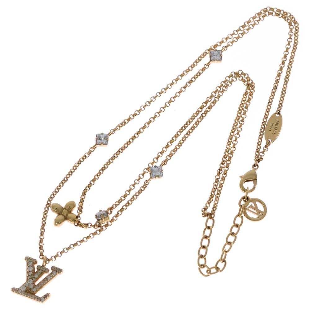 LOUIS VUITTON(ルイヴィトン) ネックレス・レディ LV ペンダント チェーン ゴールド M01845