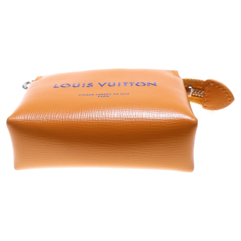 LOUIS VUITTON(ルイヴィトン) バッグチャーム LV ミニショッパー キーホルダー バッグチャーム レザー オレンジ M02699 シルバー金具