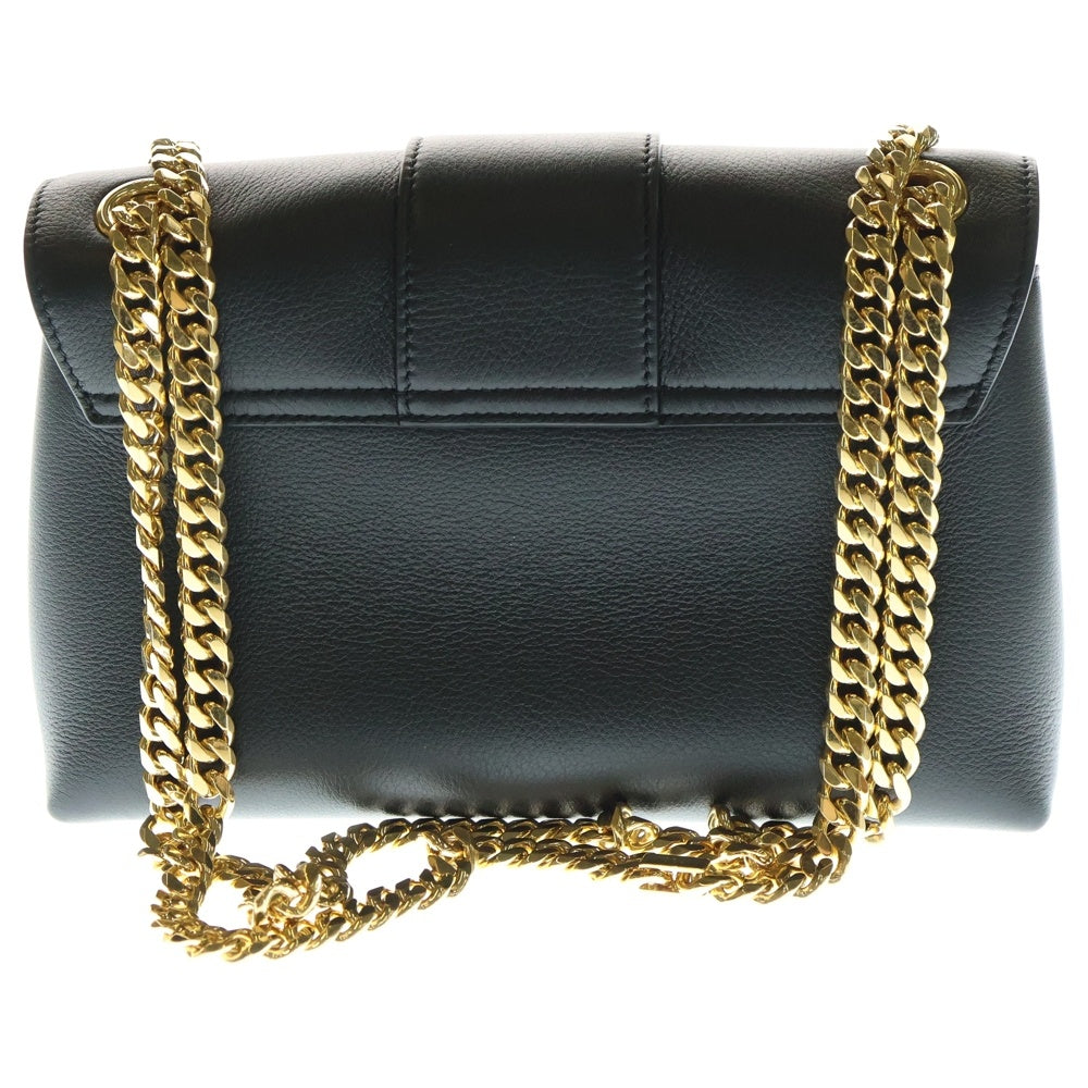 CELINE(セリーヌ) ヴィクトワール ミディアム 2WAYバッグ ハンドバッグ ショルダーバッグ チェーンバッグ ブラック サプルカーフスキン ゴールド金具