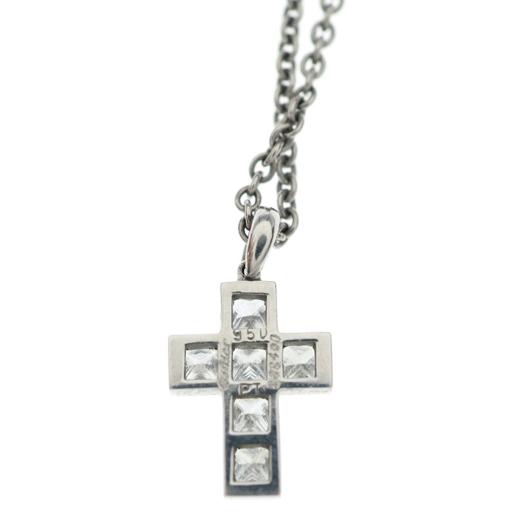 Cartier(カルティエ) プラチナ ダイヤモンド クロスネックレス Pt950