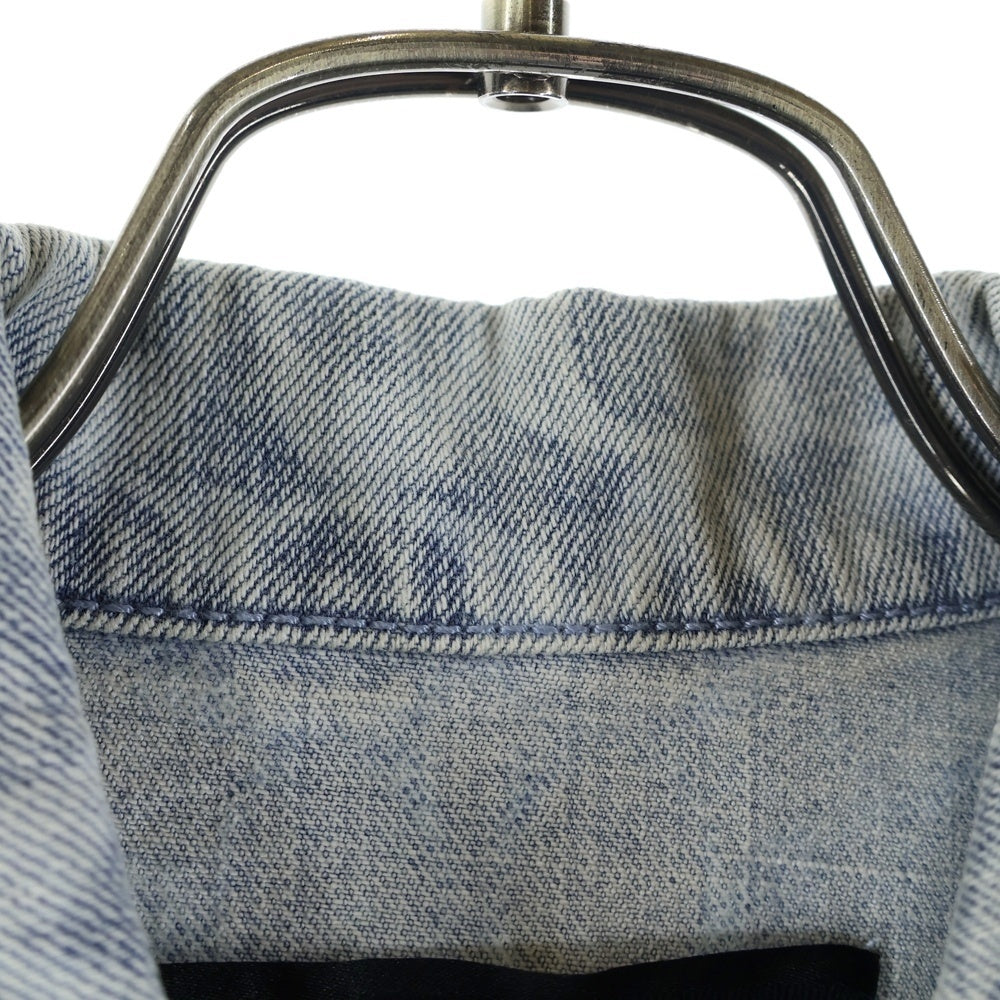 COACH(コーチ) シグネチャー レザーロゴパッチ デニム トラッカージャケット インディゴ 11695