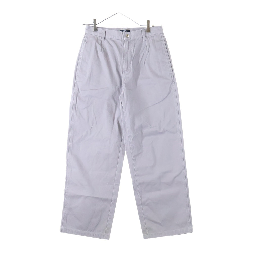 STUSSY(ステューシー) CHINO WORK PANT コットンチノ ストレート ワークパンツ グレー 116625