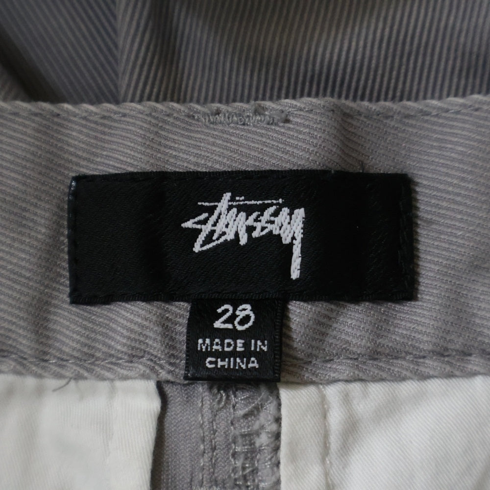 STUSSY(ステューシー) CHINO WORK PANT コットンチノ ストレート ワークパンツ グレー 116625