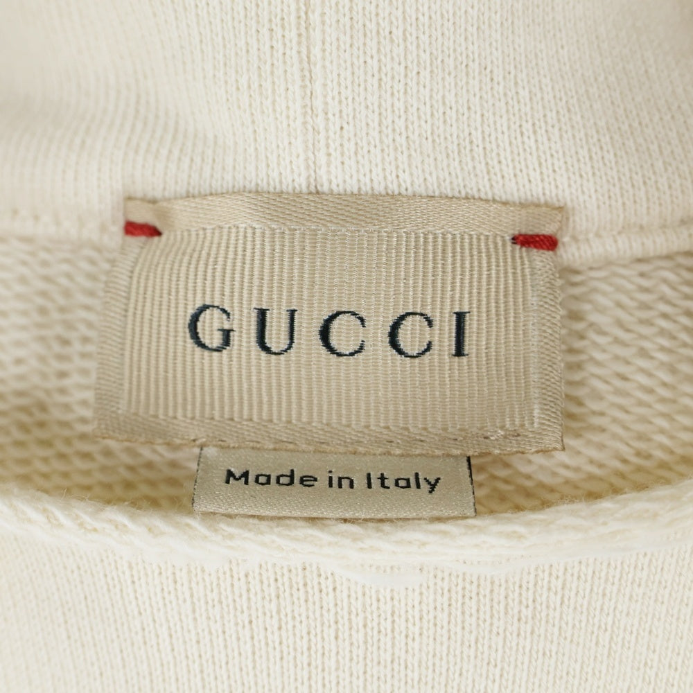 GUCCI(グッチ) チルドレンズ ラビットロゴプルオーバースウェットパーカー ベージュ キッズ 611220 XJE3B