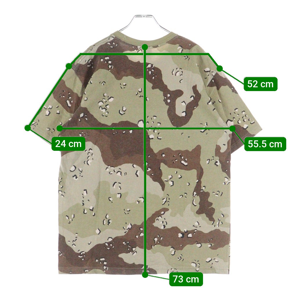 SUPREME(シュプリーム) 25SS Announcing Tee アナウンシング ハートロゴプリント チョコチップカモ 迷彩 クルーネック半袖Tシャツ カットソー