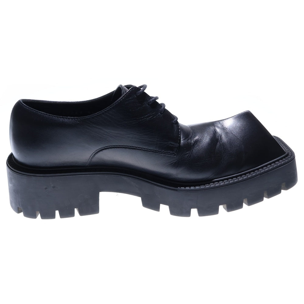 BALENCIAGA(バレンシアガ) RHINO リノ チャンキーダービー レースアップレダービーシューズ レザーシューズ ブラック 656977