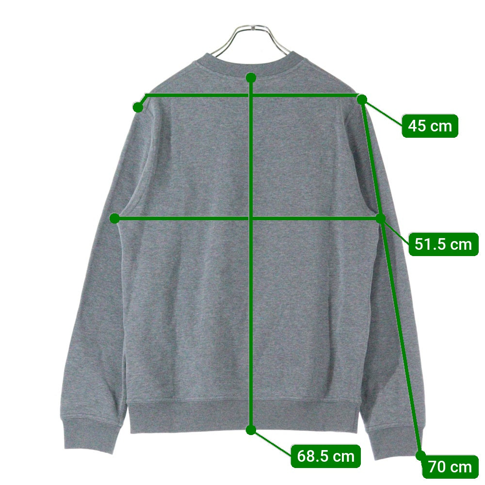 HERMES(エルメス) Punk H Crewneck Sweater パンクHクルーネック長袖スウェットトレーナー グレー 467840HA