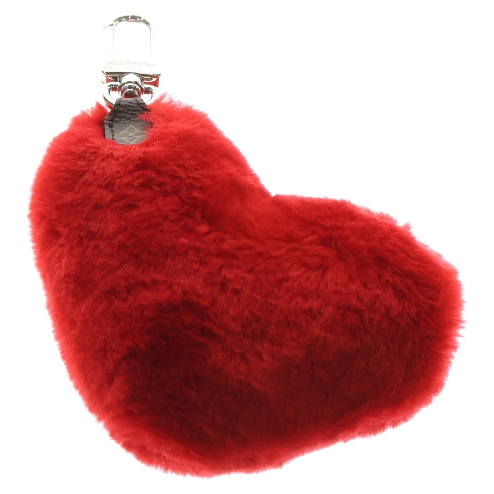 LOUIS VUITTON(ルイヴィトン) バッグチャーム LV ラッキーハート バッグチャーム キーリング キーホルダー バッグチャーム レッド シルバー金具