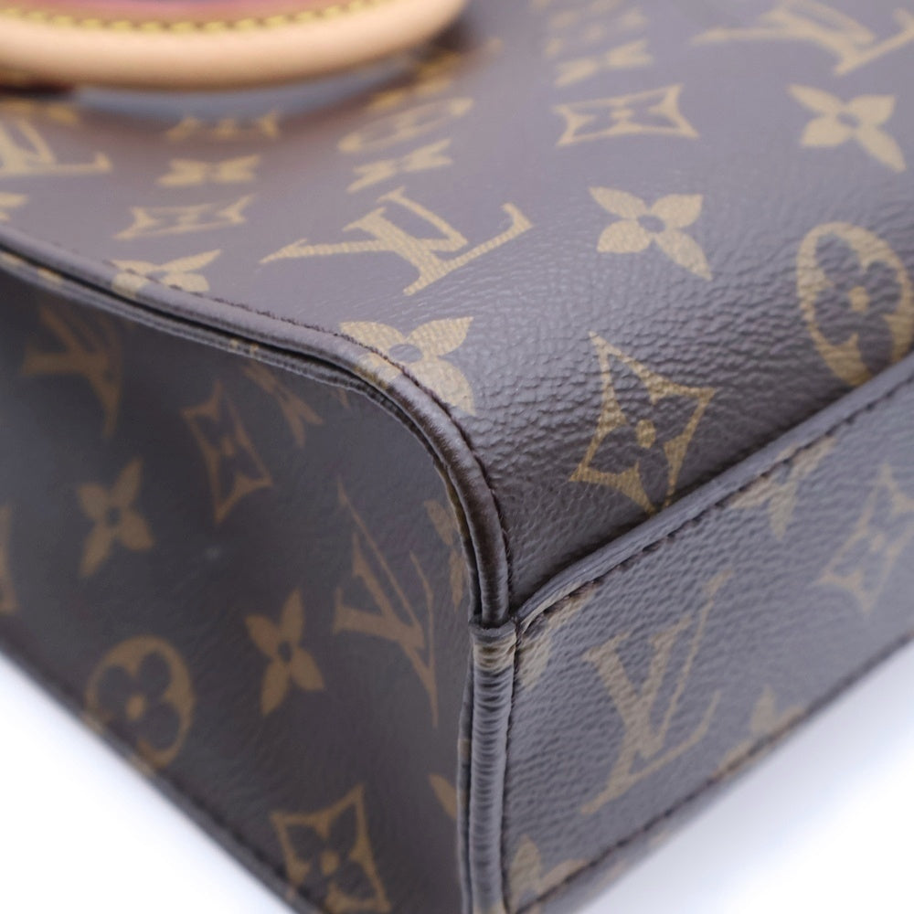 LOUIS VUITTON(ルイヴィトン) サックプラBB モノグラム PVC レザー 2WAY ハンド ショルダーバッグ ゴールド金具 ブラウン M46265