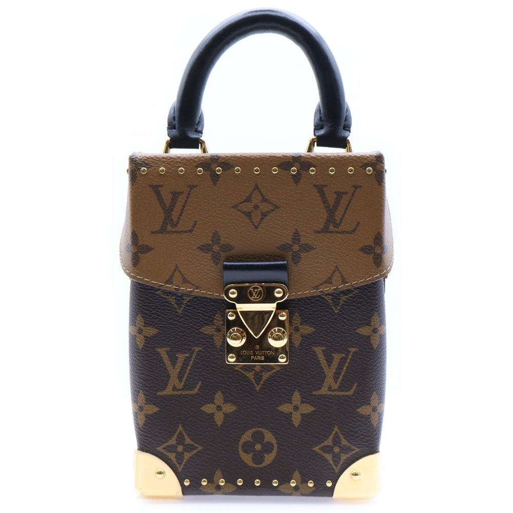 LOUIS VUITTON(ルイヴィトン) カメラボックス モノグラム リバース PVC レザー 2WAY ハンド チェーンショルダーバッグ ゴールド金具 ブラウン M82465