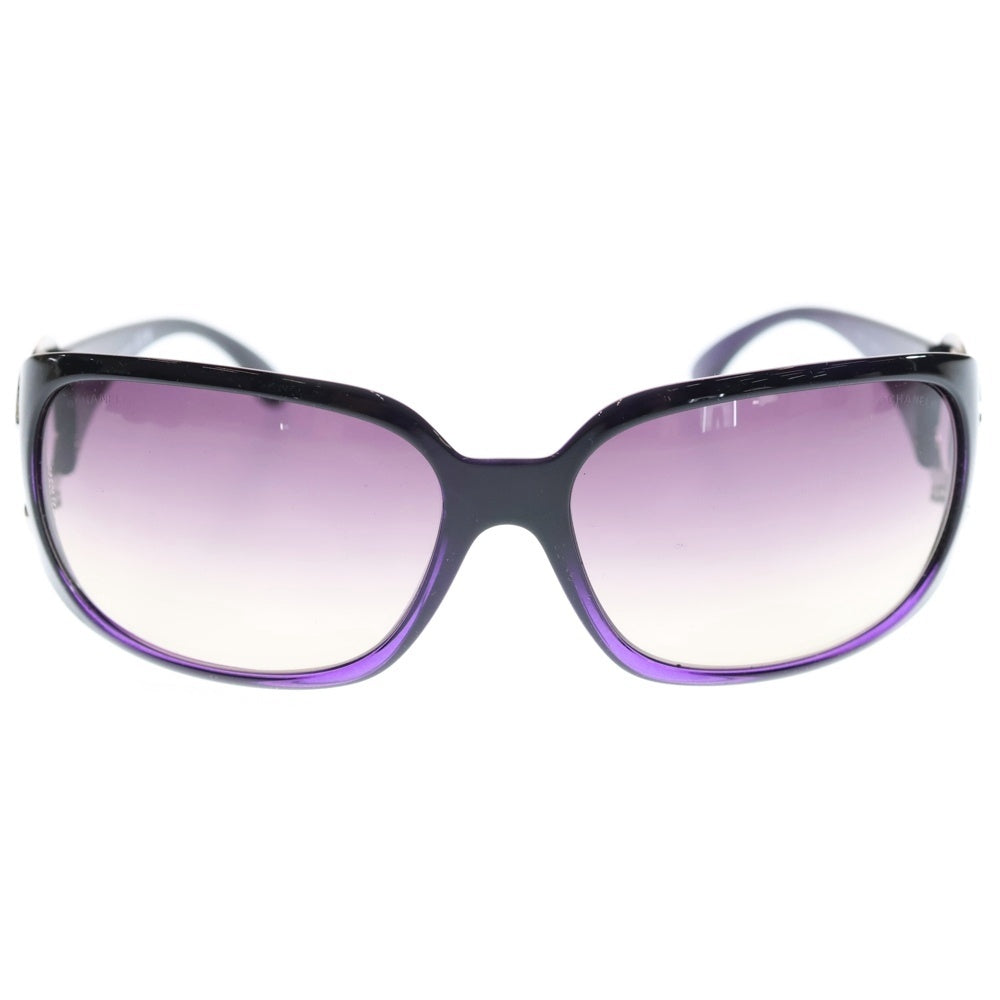 CHANEL(シャネル) サングラス ココマーク ウェリントン セルフレーム フルリム サングラス パープルフレーム グラデーションレンズ シルバー金具