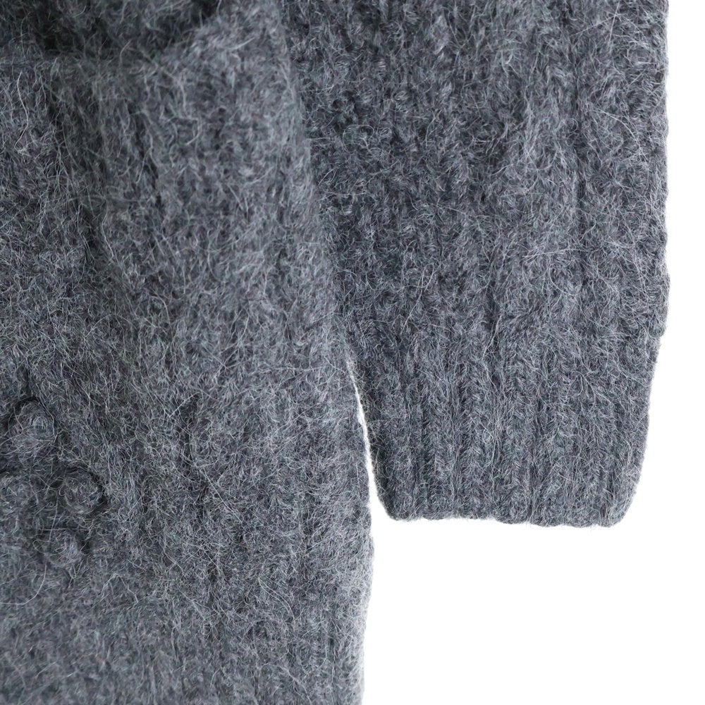 HERMES(エルメス) アルパカ ウール カーディガン グレー
